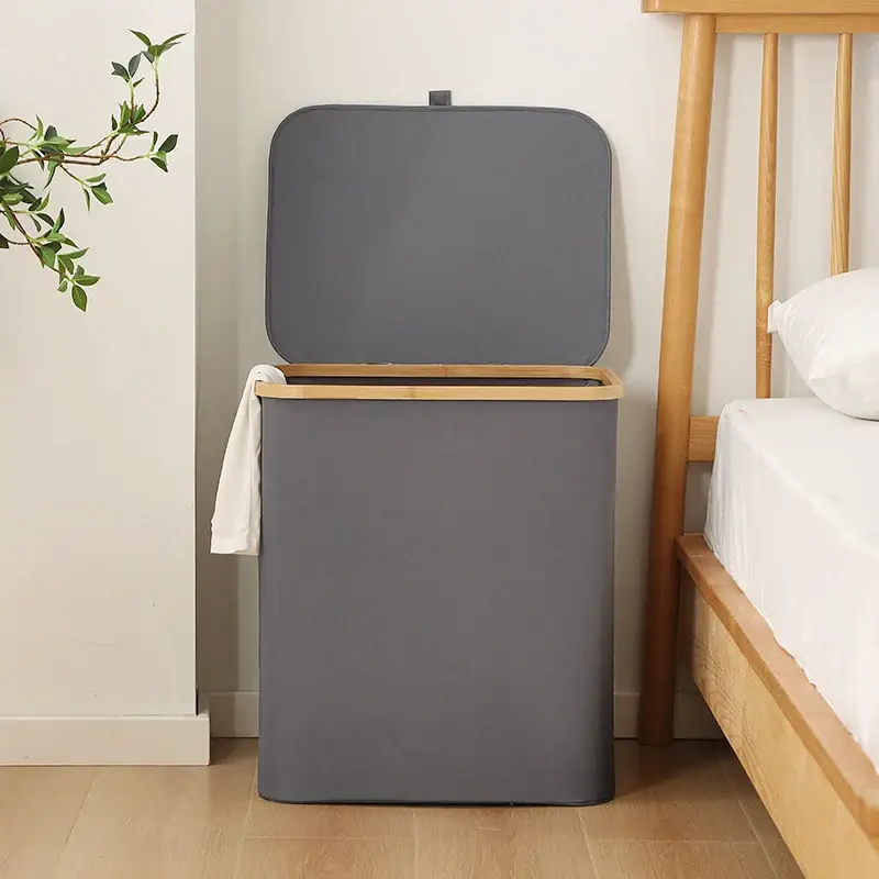 Pas Cher Foldable laundry basket with oxford fabric lid