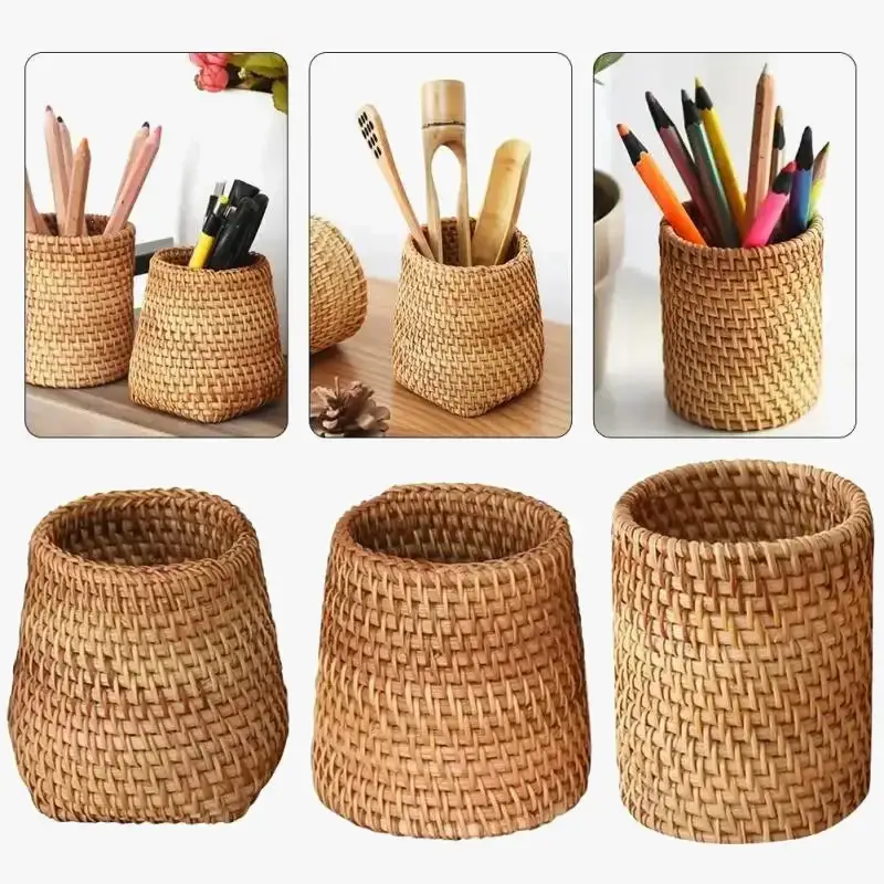 Rattan storage box for utensils and dishes Vente Flash