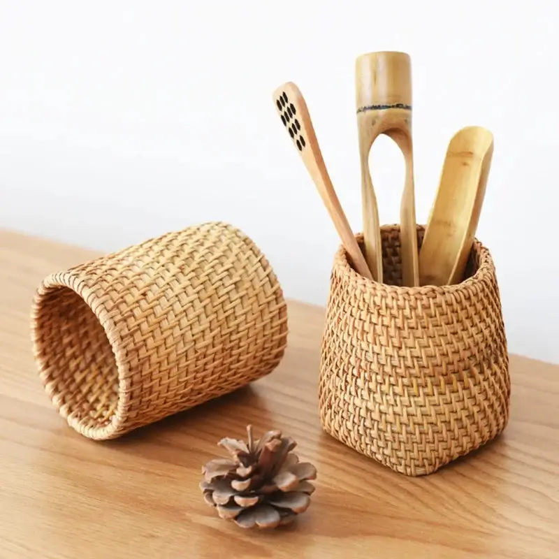 Meilleur Prix Handmade rattan storage box for accessories and decoration