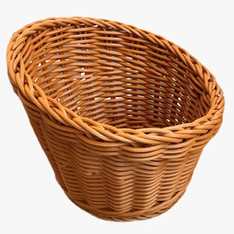Rattan woven storage basket for fruit and picnic Acheter En Ligne