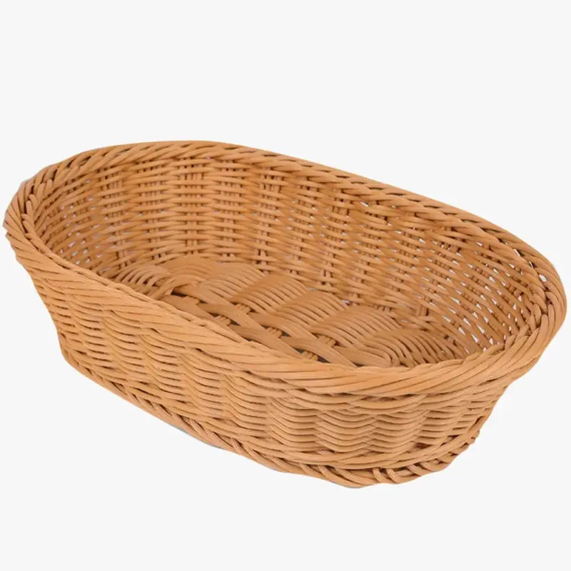 Synthetic rattan basket for fruit and storage Haute Qualité