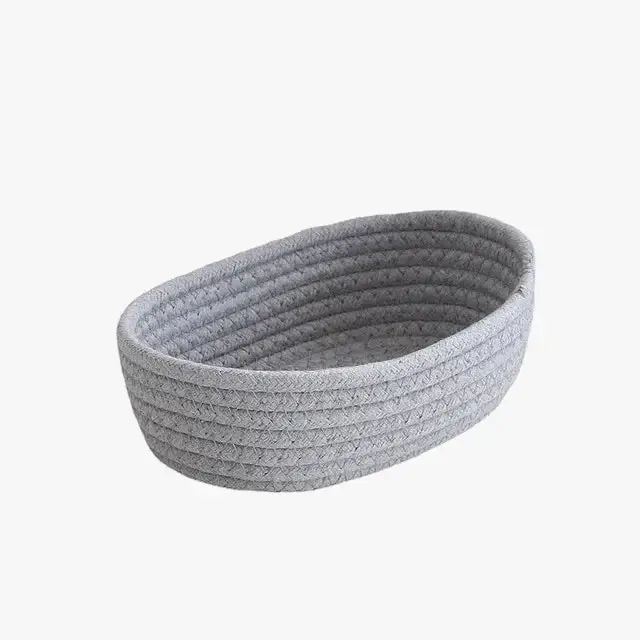 Nordic cotton rope storage baskets for organizing miscellaneous items Achat Immédiat