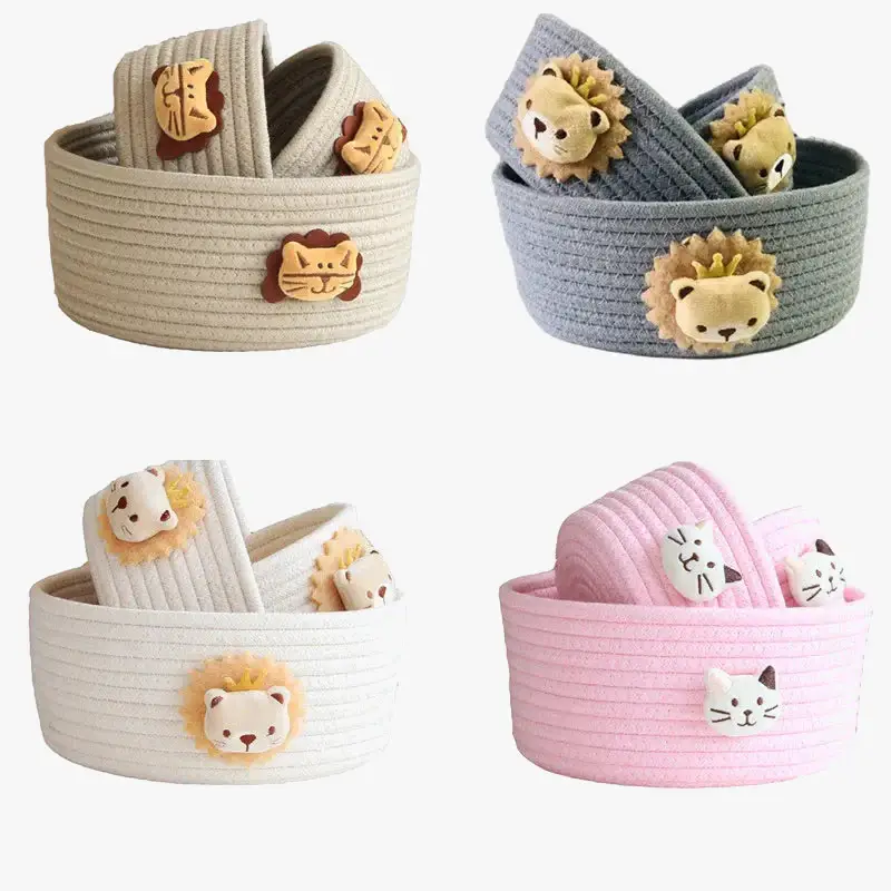 Nouvelle Collection Woven animal storage basket for toys and miscellaneous items