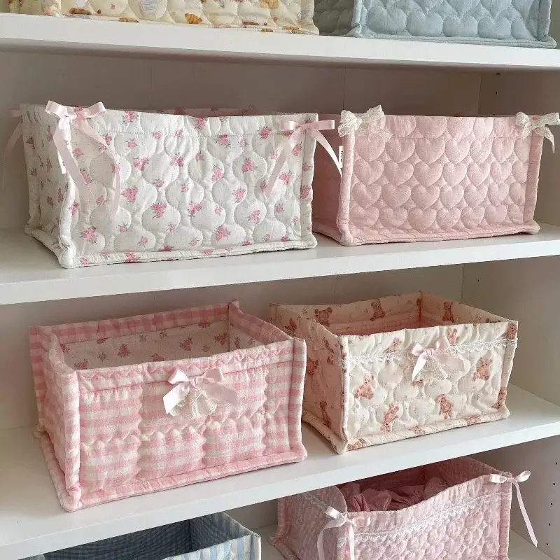 Cute square storage basket for home decor Pas Cher