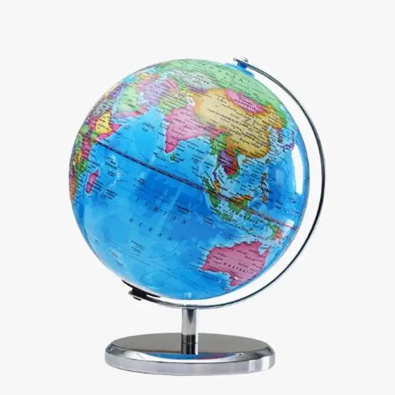 Usine Directe Rotating illuminated globe in english for office and teaching
