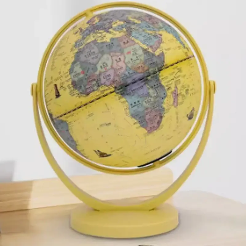Quantité Limitée Large retro universal luminous tricolor rotating decorative globe f…