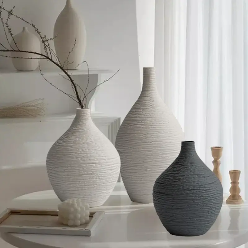 Ceramic decorative vase nordic flower pot for indoor and office Promotion