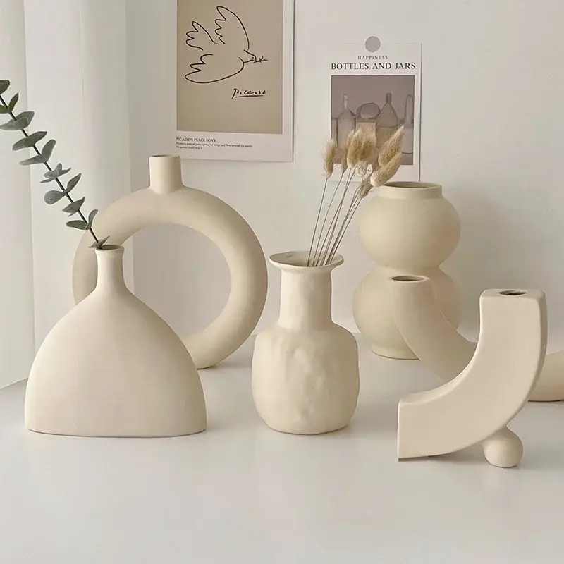 Meilleur Choix Modern ceramic vase for dried flowers interior decoration