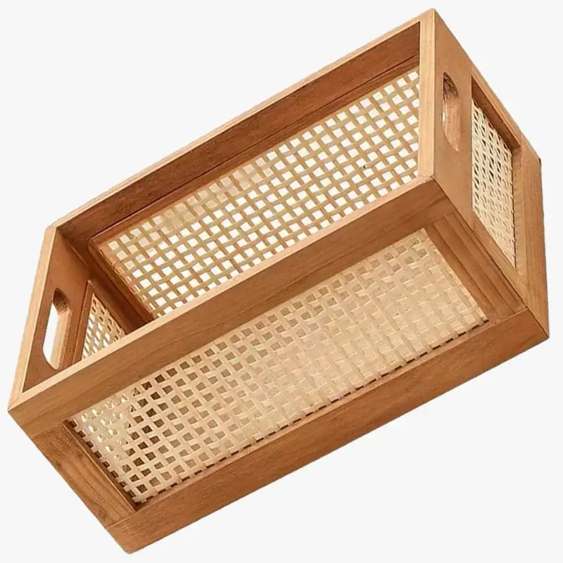 Meilleure Vente Decorative rattan basket for storage and organization