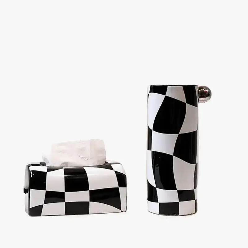 Decorative geometric ceramic vase for nordic table Remise