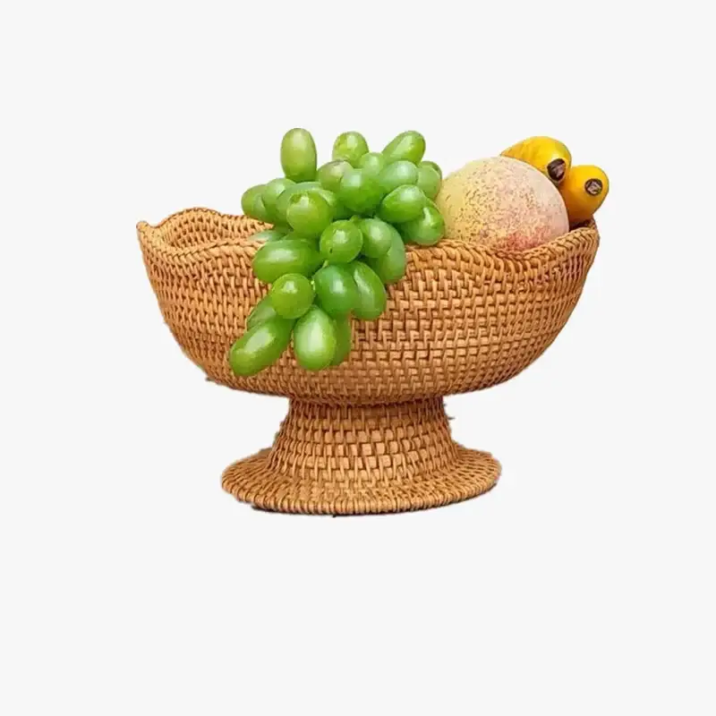 Seulement Aujourd&rsquo;hui Rattan fruit baskets for storage and natural decoration