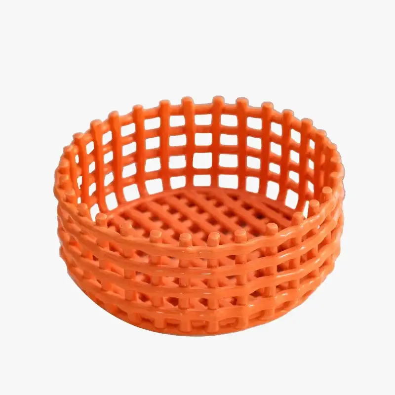 Soldes Ceramic storage basket for fruits and kitchen utensils