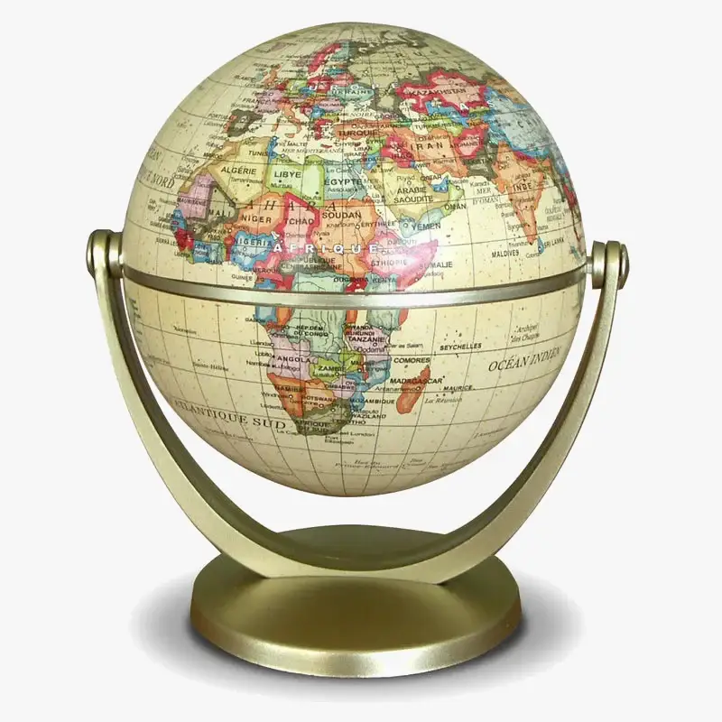 Marque Rotating retro globe for learning geography