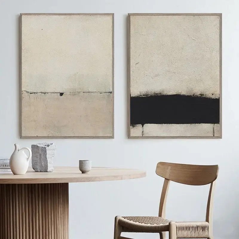 Réduction Large modern abstract textured oil wall paintings