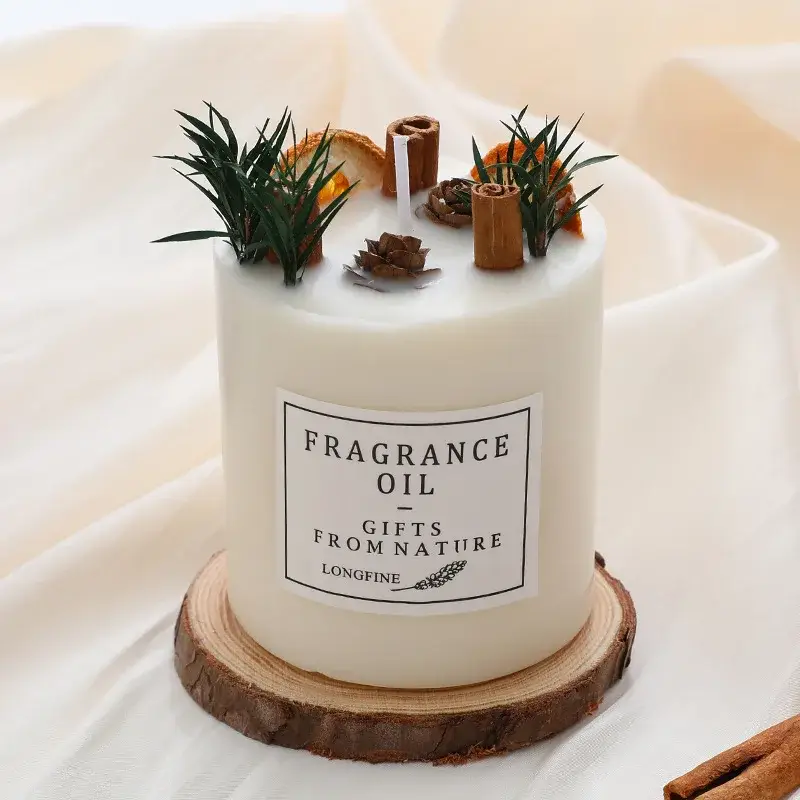 Romantic scented soy wax candles with dried flowers Nouvelle Collection
