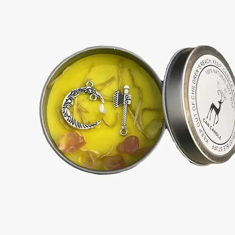 Crystal scented candles with flower handmade gift for aromatherapy Bon Marché