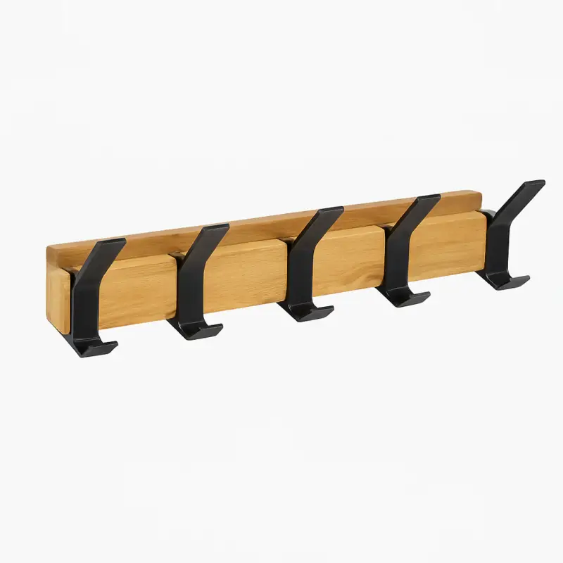 Nouveauté Nordic wall-mounted coat rack with movable aluminum hooks