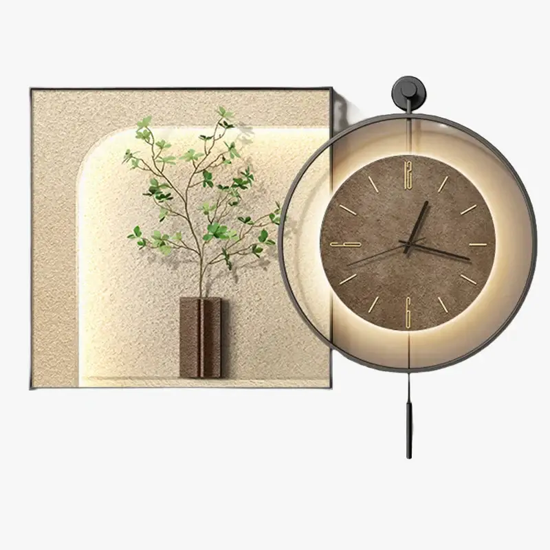 Large size wall clock classic design modern metal Haute Qualité