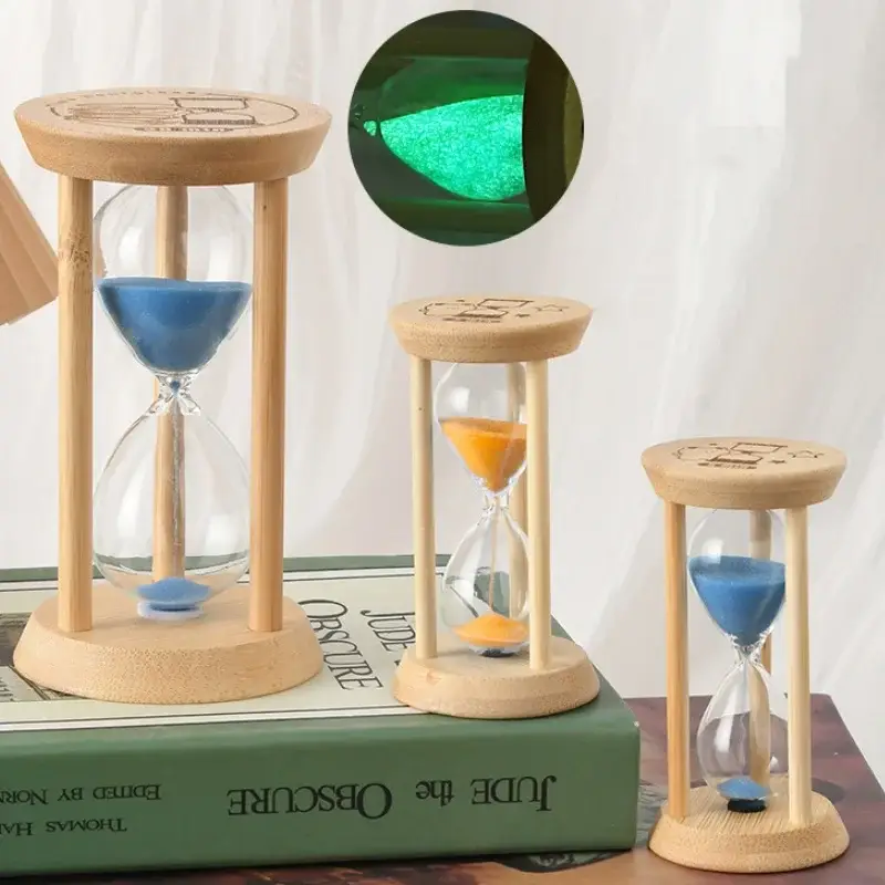 Offre Exclusive Handmade wooden hourglass creative sand clock home decor