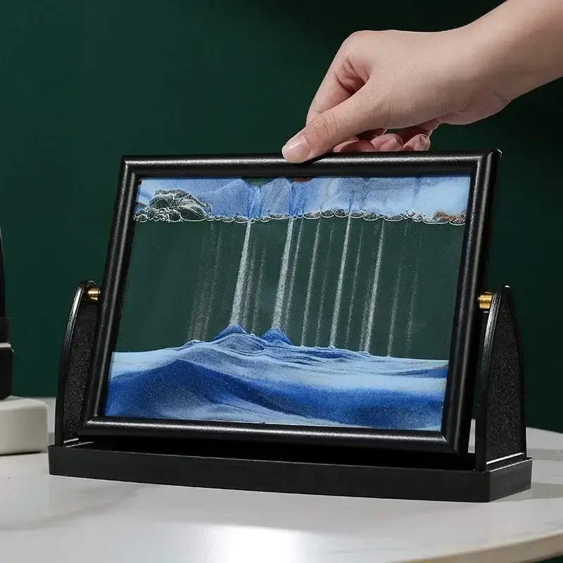 Artistic painting in motion on decorative creative sand Vente Directe