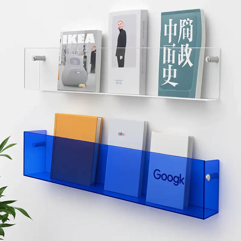 Commande En Gros Acrylic wall shelf for books, magazines and newspapers for children