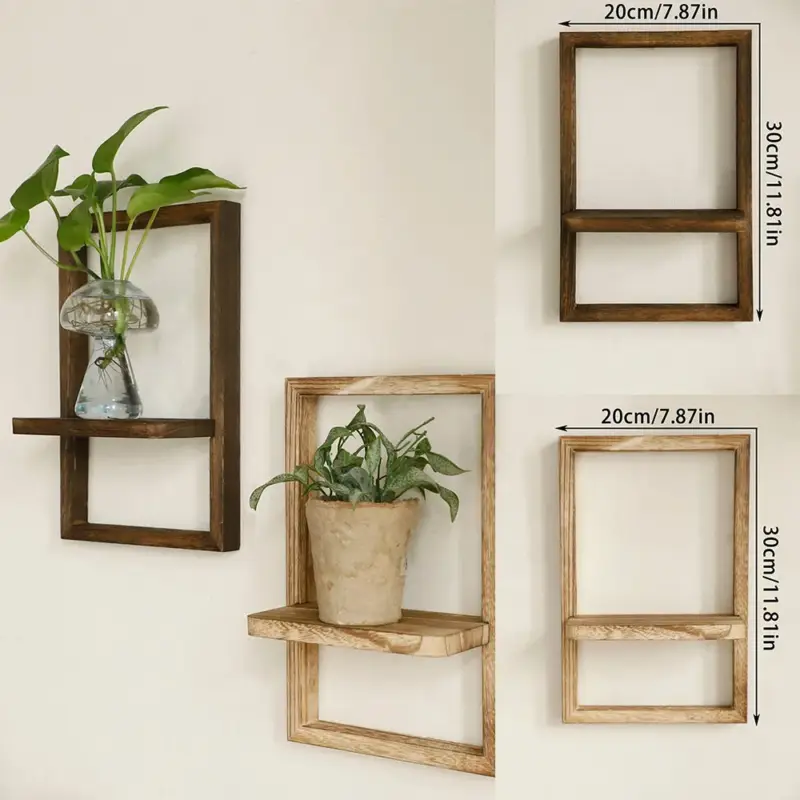 Wooden frame for wall hanging and decorative shelf Seulement Aujourd&rsquo;hui