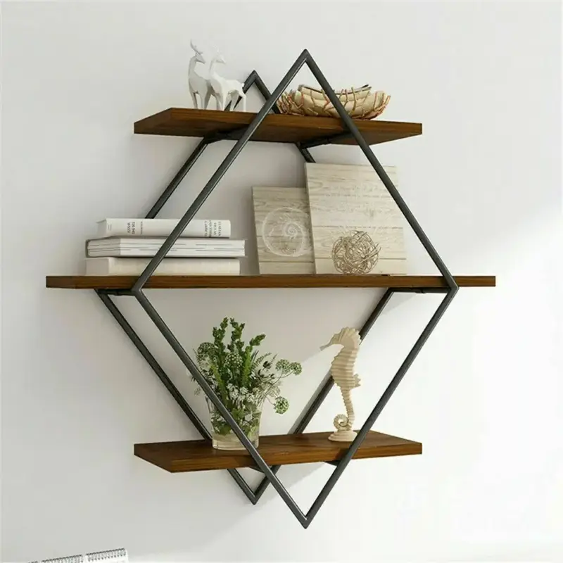 Prix Bas Wooden floating shelves for modern interior design