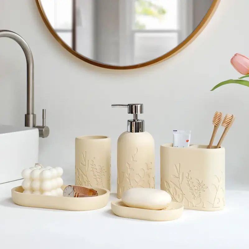 Expédié Aujourd'hui 5-piece soap dispenser set for bathroom