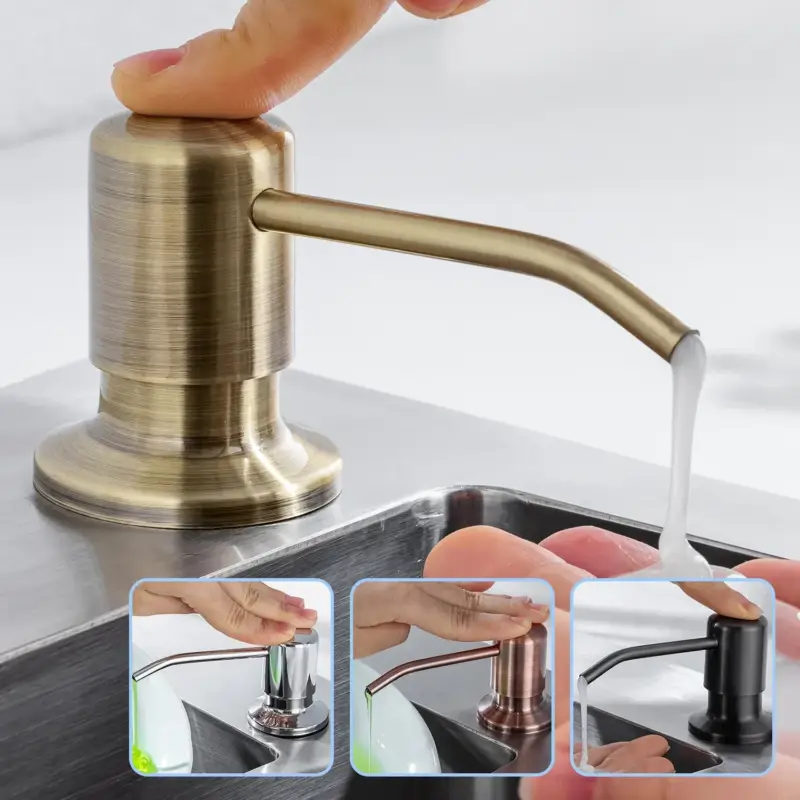 Built-in stainless steel soap dispenser for kitchen Produit De Marque