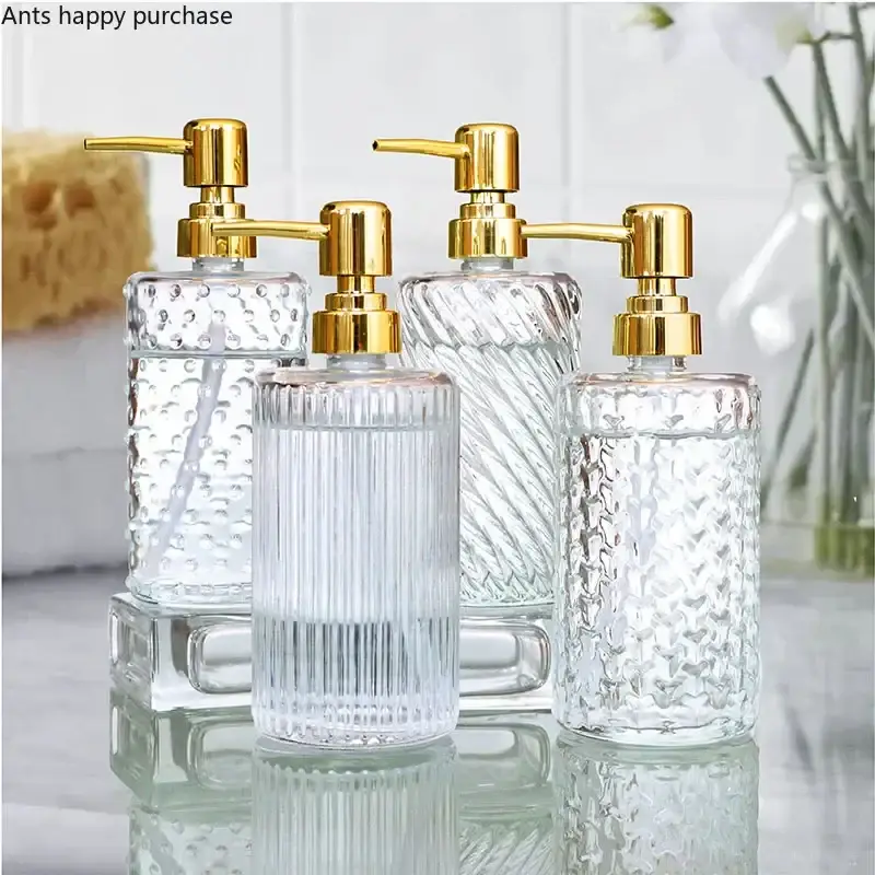 Dernier Modèle Glass bottle for disinfectant lotion and soap dispenser