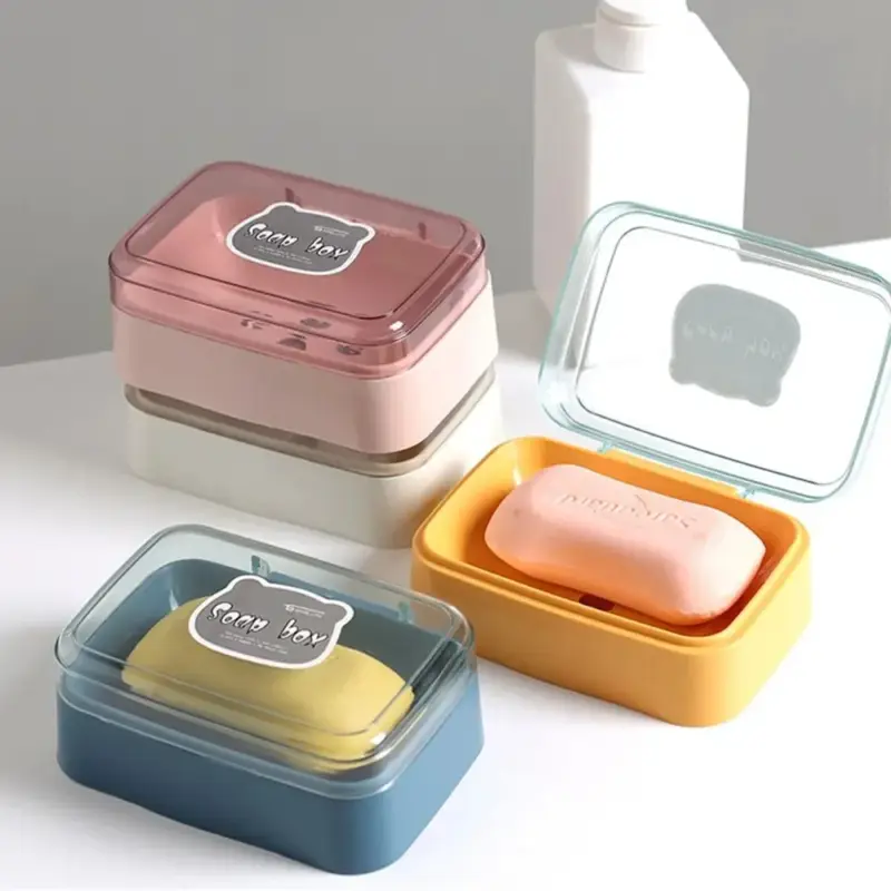 Dernière Chance Soap dish with lid for dry soap and travel