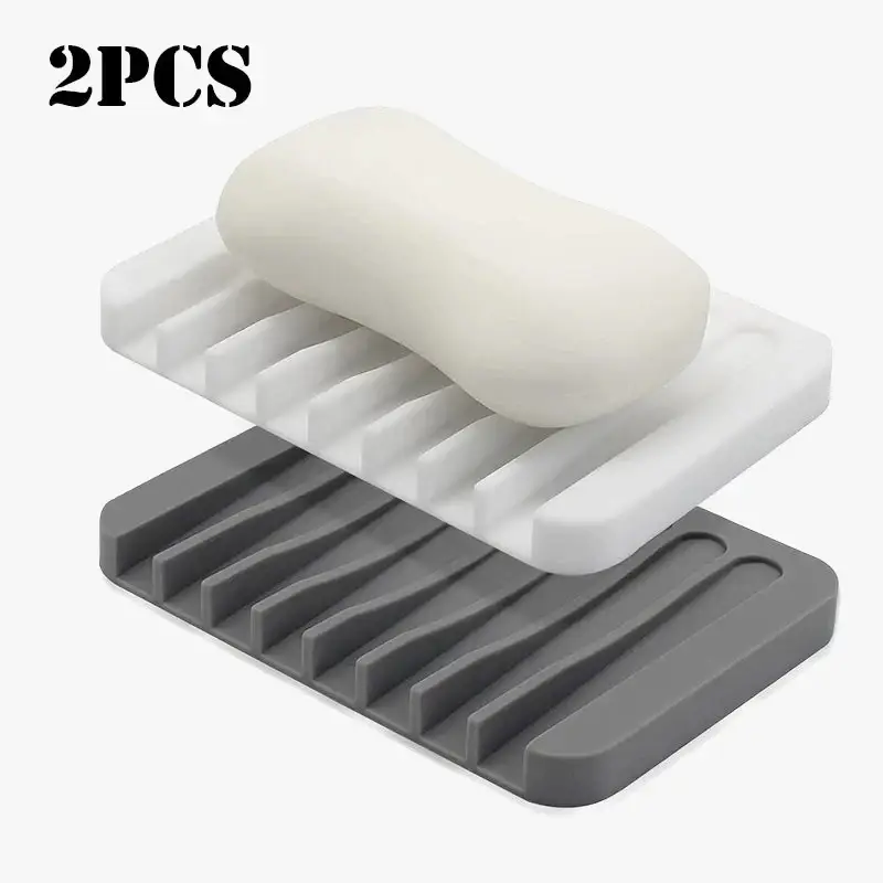 Self-draining silicone soap dish to keep soap dry Offre Spéciale