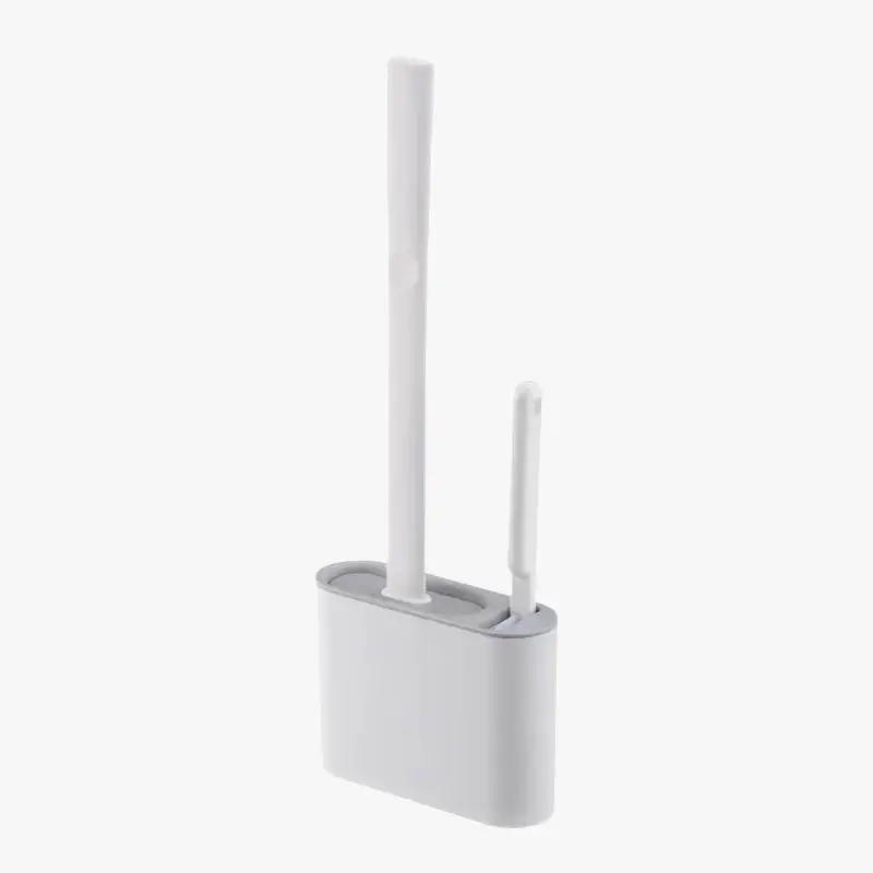 Silicone toilet brush set with wall-mounted holder cleaning accesso… Commander Vite