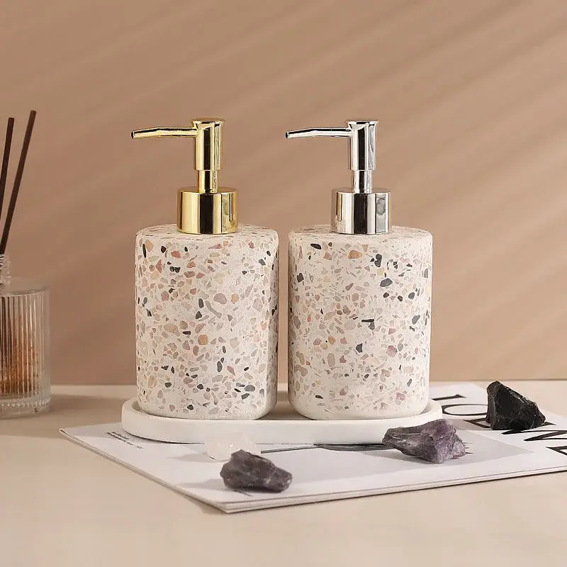 Terrazzo lotion bottle for shower gel and soap Commander Vite