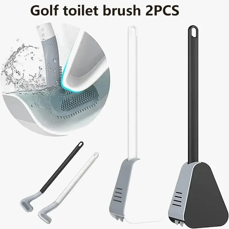 Bon Marché Aluminum wall-mounted toilet brush without perforation without dead…