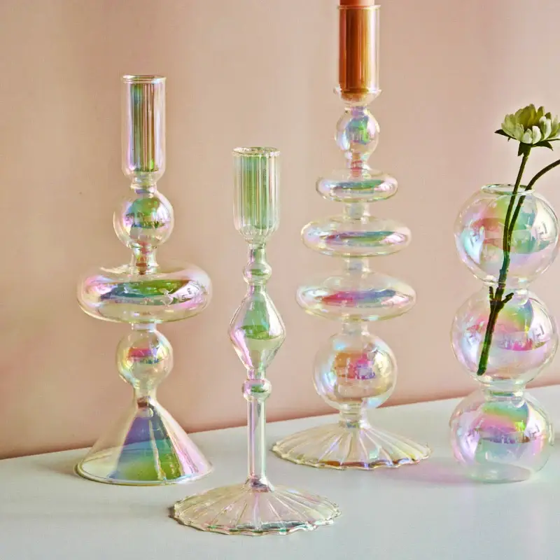 Dernière Chance Nordic glass candle holder for weddings and flowers