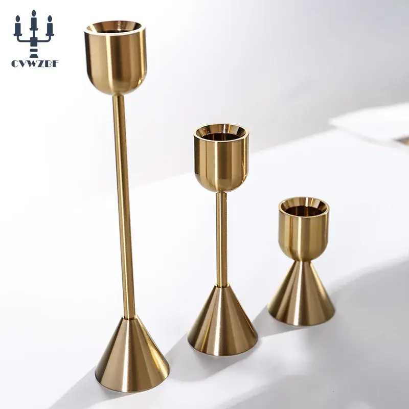 Authentique Metal candle holders for weddings, romantic decoration and parties