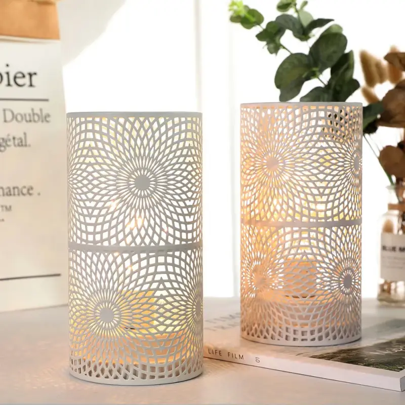 Prix Réduit Set of 2 modern cylindrical lamps for decoration and interior lighting