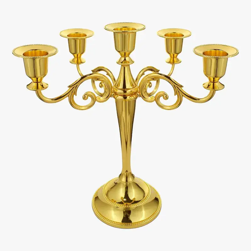 Metal conical candle holder for events and elegant decorations Offre Spéciale