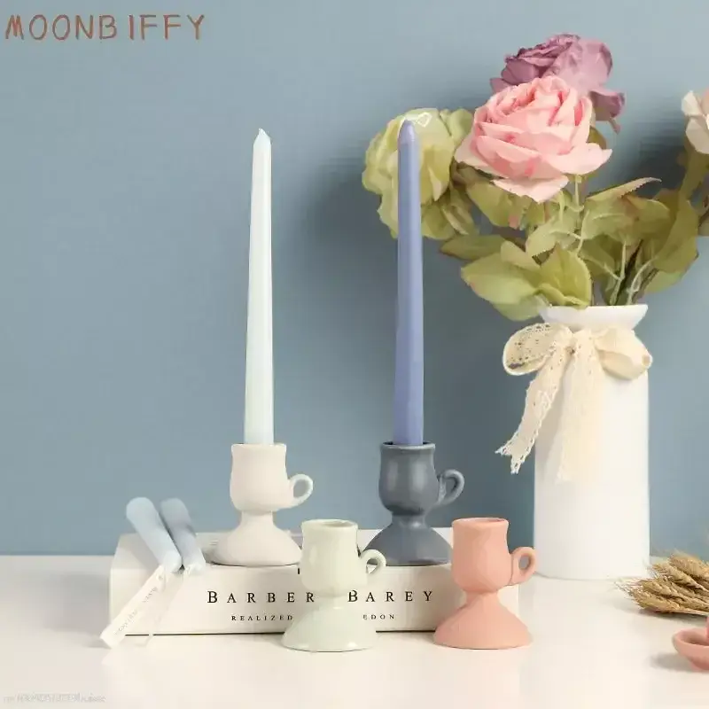 Nordic ceramic candle holder for elegant home décor Remise