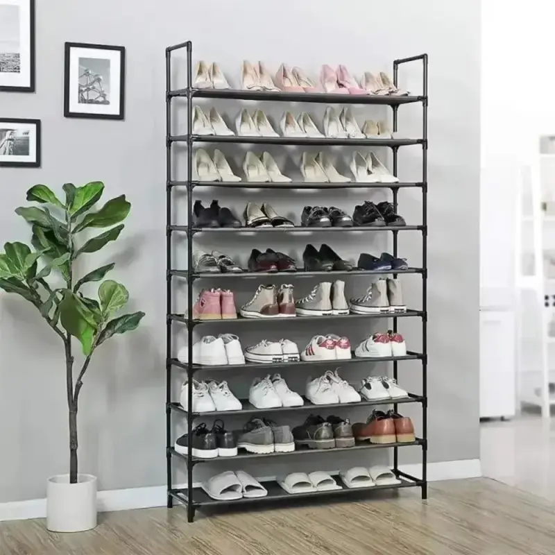 10-tier large capacity floor-standing shoe rack for storage Usine Directe