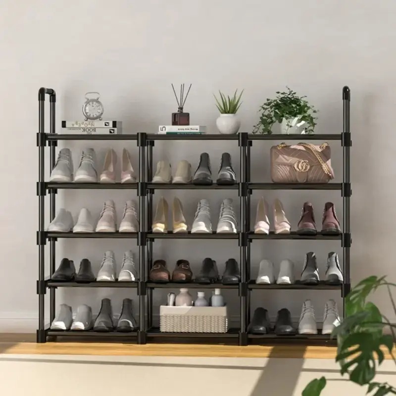 Space-saving multi-layer metal shoe rack Marque