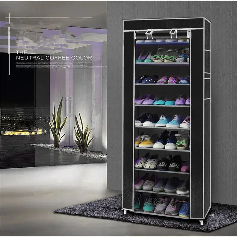 Fabric shoe rack for small space and convenient storage Jusqu'à Épuisement Des Stocks