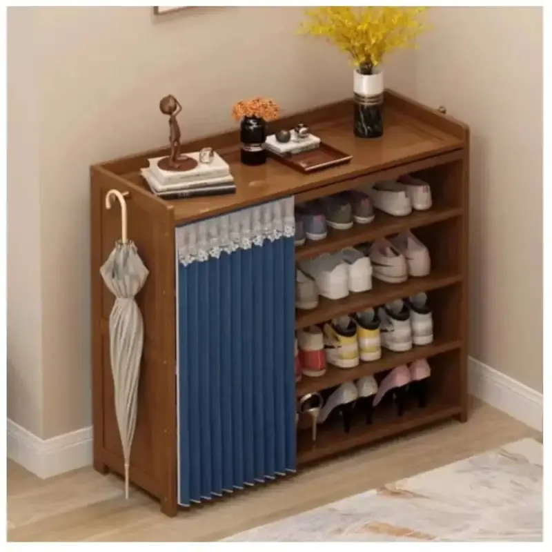 Prix Cassé Multi-tier shoe rack with dust curtain
