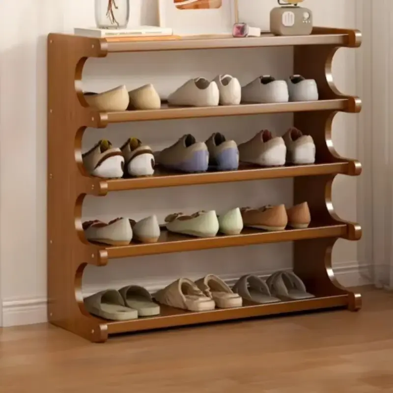 Space-saving shelf shoe organizer for indoor storage Jusqu'à Épuisement Des Stocks