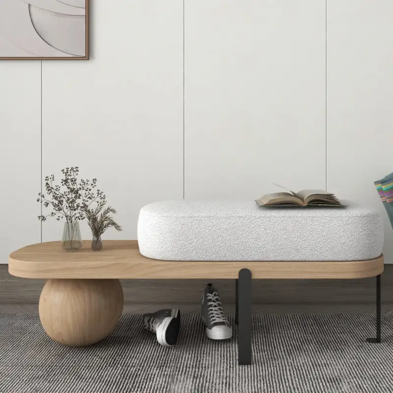 Seulement Aujourd'hui Nordic solid wood stool for shoes and rest