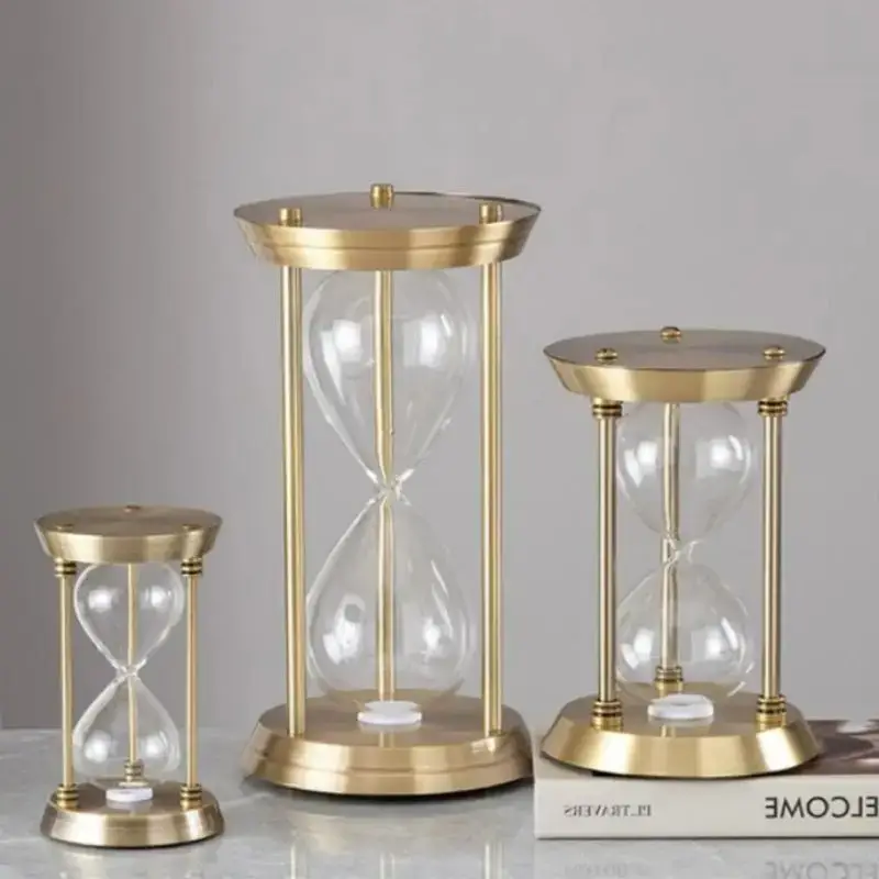 Decorative retro metal hourglass for office, european design Acheter En Ligne