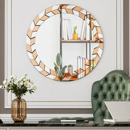 Modern decorative wall mirror with elegant sunburst design Bon Marché