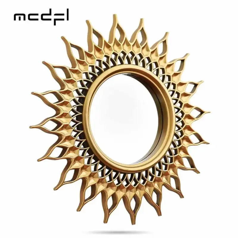 Affaire À Saisir Vintage boho sunburst decorative wall mirror for interior decoration