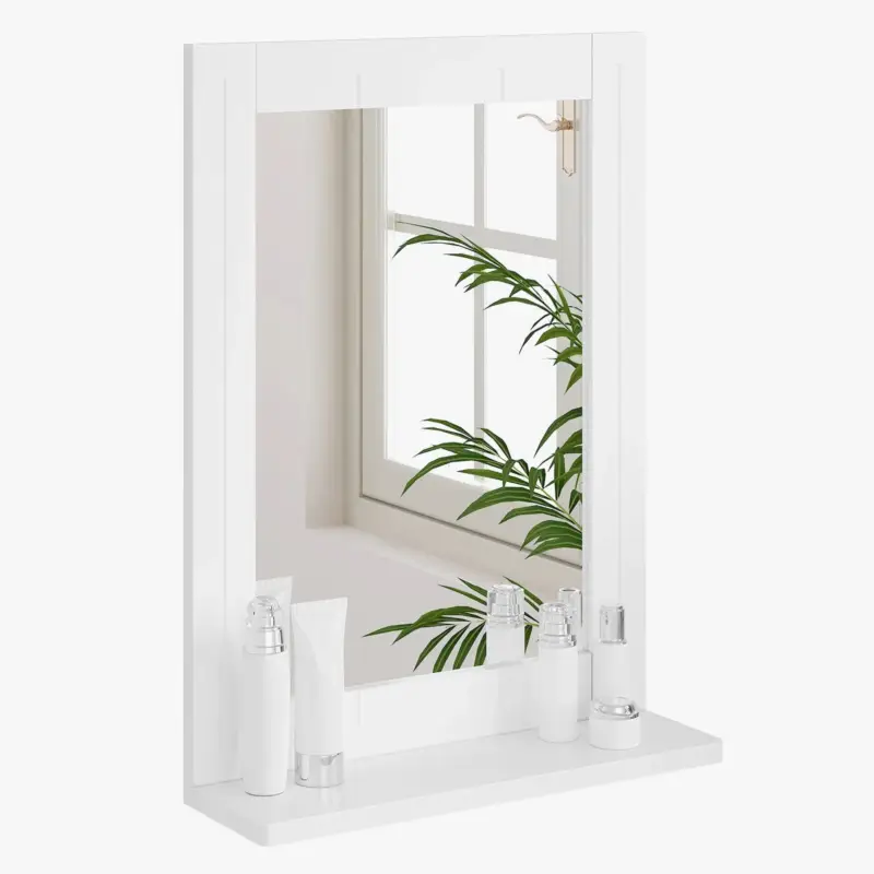 Pas Cher Modern wall mirror with shelf for stylish interiors